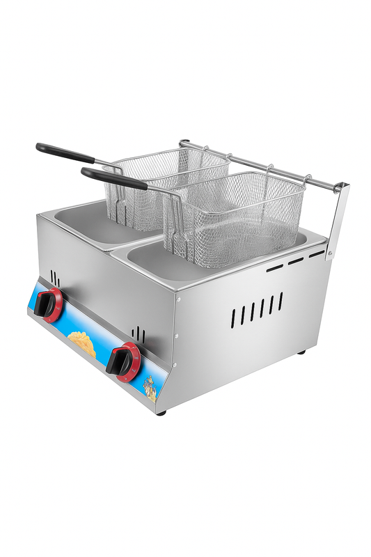 12 Liter Gas Fryer (6L + 6L)