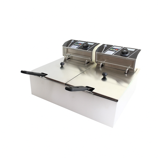 12 Liter Electric Fryer (6L + 6L)