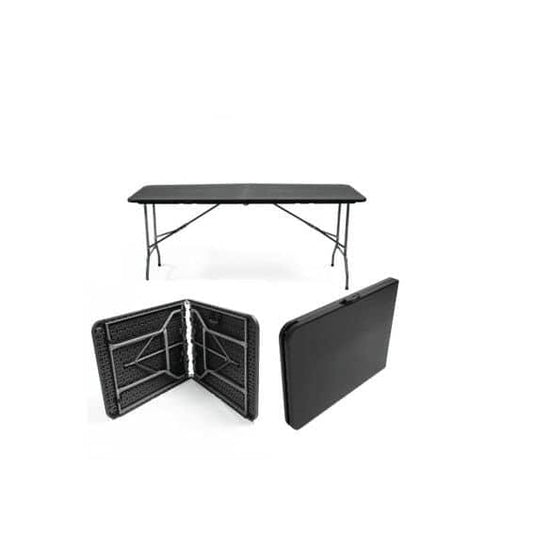 White & Black Folding Table