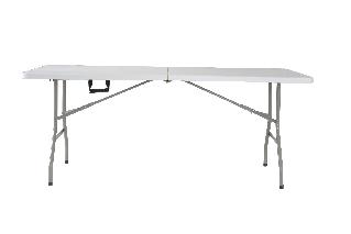 White & Black Folding Table